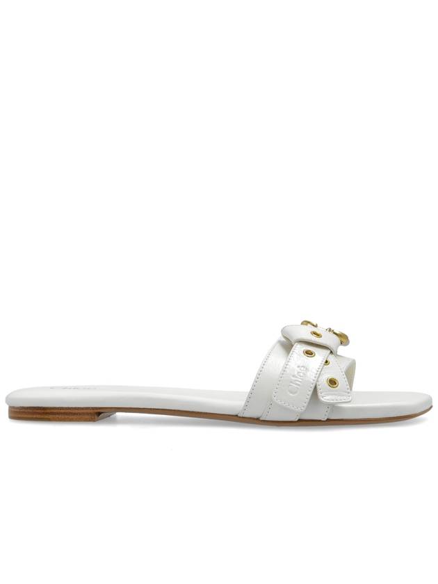 Chloé Slides Mae, Women's, White - CHLOE - BALAAN 1