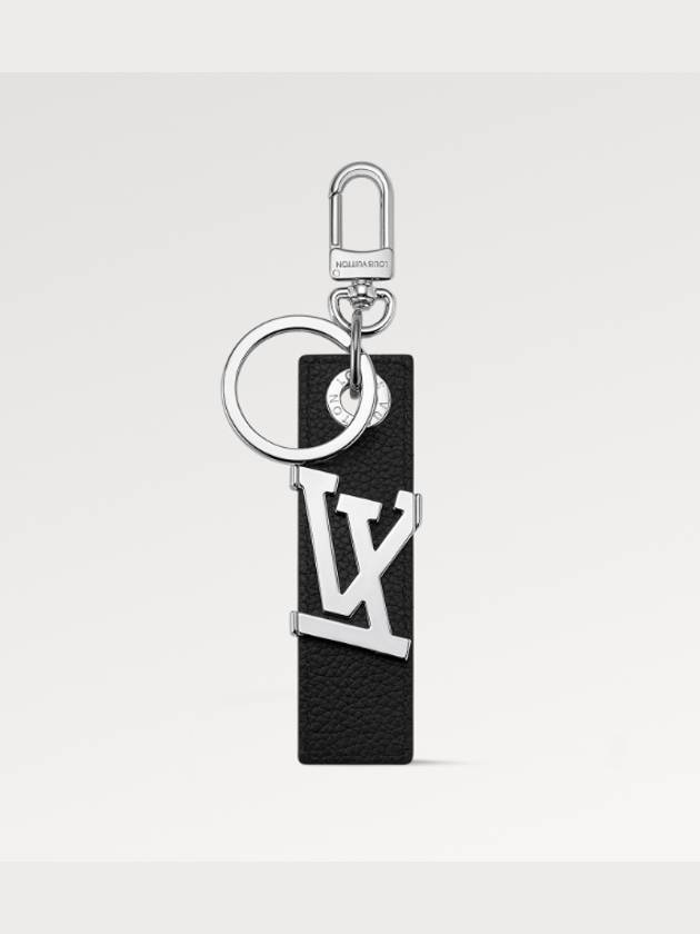 LV Oblique Tab Bag Charm Key Holder Black - LOUIS VUITTON - BALAAN 3