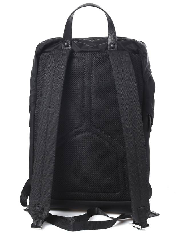 Re-Nylon Saffiano Leather Backpack Black - PRADA - BALAAN 4