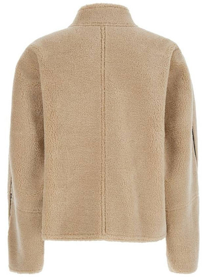 Beige Cropped Reversible Coat In Ecofur Woman - LOW CLASSIC - BALAAN 2