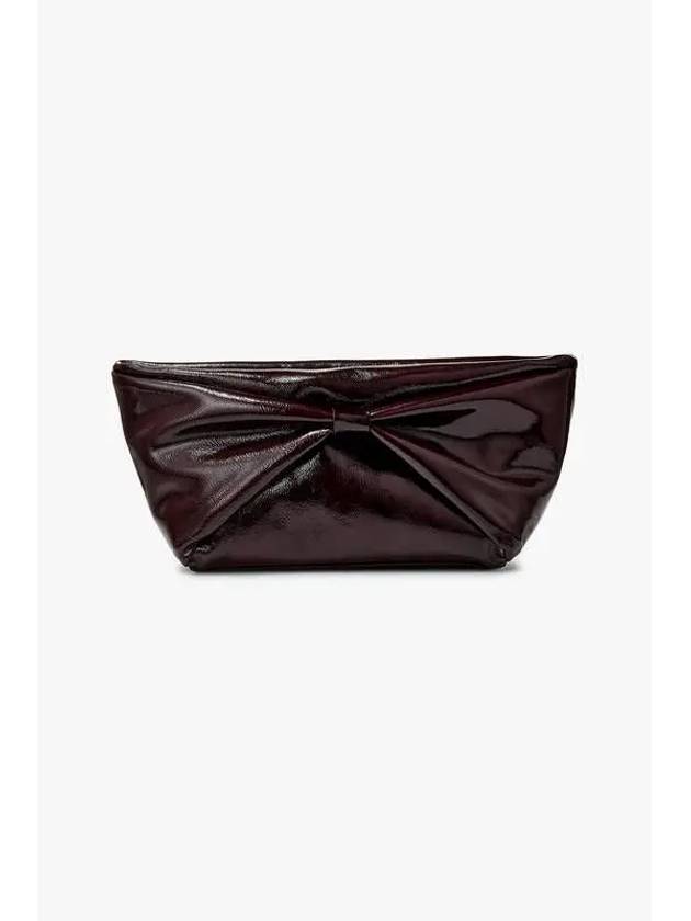 Silvana Enamel Clutch Burgundy - REFORMATION - BALAAN 1