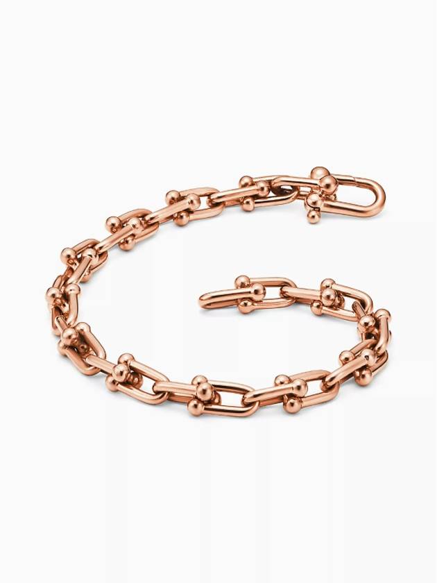 Tiffany Hardware Small Link Bracelet Rose Gold - TIFFANY & CO. - BALAAN 2