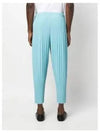 Tapered Track Pants Aqua Blue - ISSEY MIYAKE - BALAAN 2