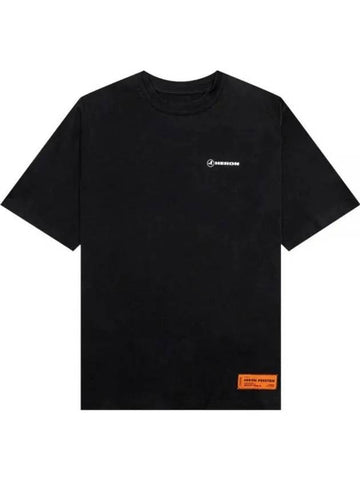 HMAA026S22JER0051001 ERRYTHANG Logo Patch Short Sleeve T-Shirt - HERON PRESTON - BALAAN 1