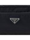 Triangle Logo Cosmetic Pouch Bag Black - PRADA - BALAAN 7