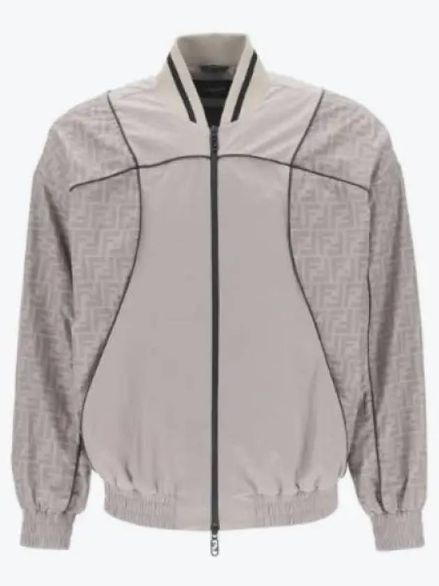 FF Nylon Bomber Jacket Beige - FENDI - BALAAN 2