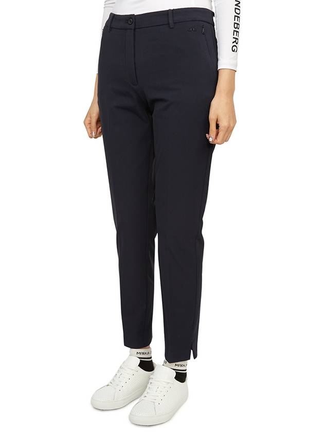 Women's Lei Fleece Twill Pants Navy - J.LINDEBERG - BALAAN 3