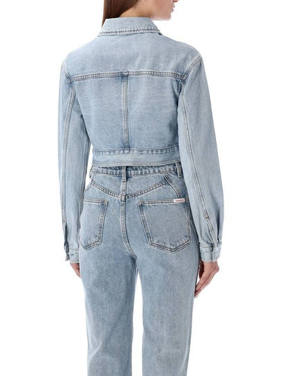 Self-Portrait Denim Cropped Jacket Crystal - SELF PORTRAIT - BALAAN 2