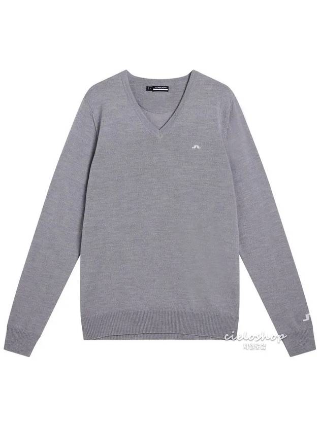 LYMANN knit sweater men s golf wool gray - J.LINDEBERG - BALAAN 1