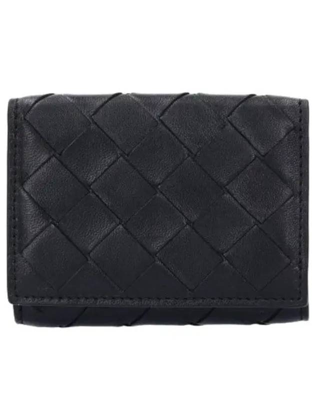 Intrecciato half wallet black - BOTTEGA VENETA - BALAAN 1