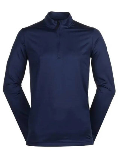 Golf Dri Fit Victory Half Zip Long Sleeve T-Shirt Navy - NIKE - BALAAN 2