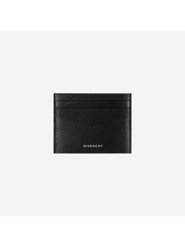 Logo Leather Card Wallet Black - GIVENCHY - BALAAN 2