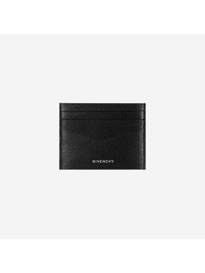 Logo Leather Card Wallet Black - GIVENCHY - BALAAN 2