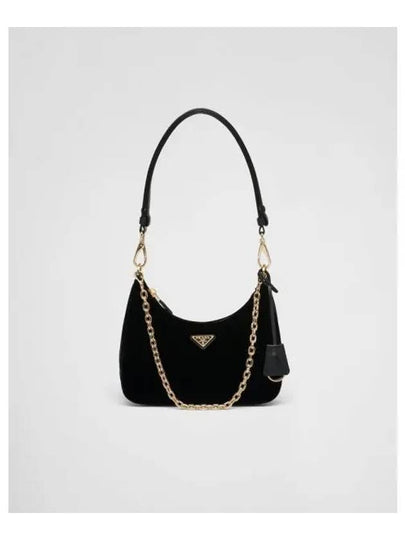 Re-Edition Velvet Mini Bag Black - PRADA - BALAAN 2