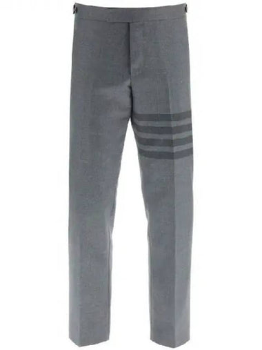 Gray diagonal bar wool pants 271982 - THOM BROWNE - BALAAN 1