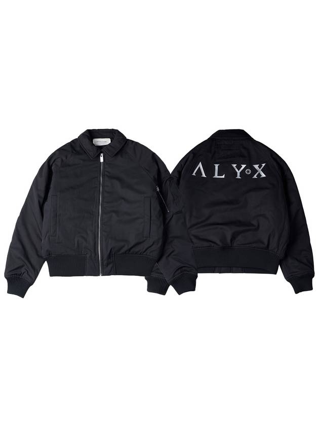 Logo Print Bomber Jacket Black - 1017 ALYX 9SM - BALAAN 2