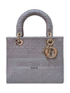 Women s M0565OREY M950 Gray Cannage Lady Delight Medium Tote Bag Strap - DIOR - BALAAN 1