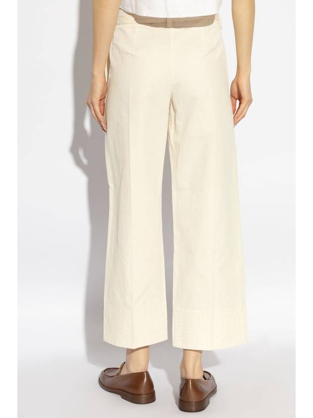 A.P.C. Trousers With Tie, Women's, Cream - A.P.C. - BALAAN 4