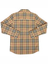 Vintage Check Stretch Cotton Long Sleeve Shirt Beige - BURBERRY - BALAAN 3