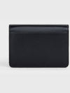 Triomphe Shiny Calfskin Flap Card Wallet Black - CELINE - BALAAN 4