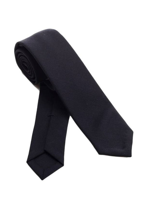 Super 120S Twill Tie Navy - THOM BROWNE - BALAAN 1