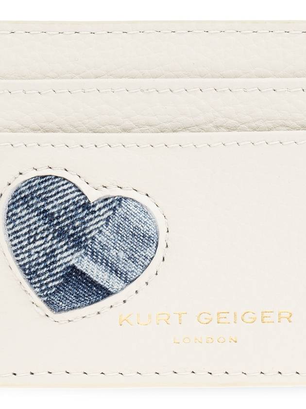 Kurt Geiger Leather Card Holder, Women's, Cream - KURT GEIGER - BALAAN 3