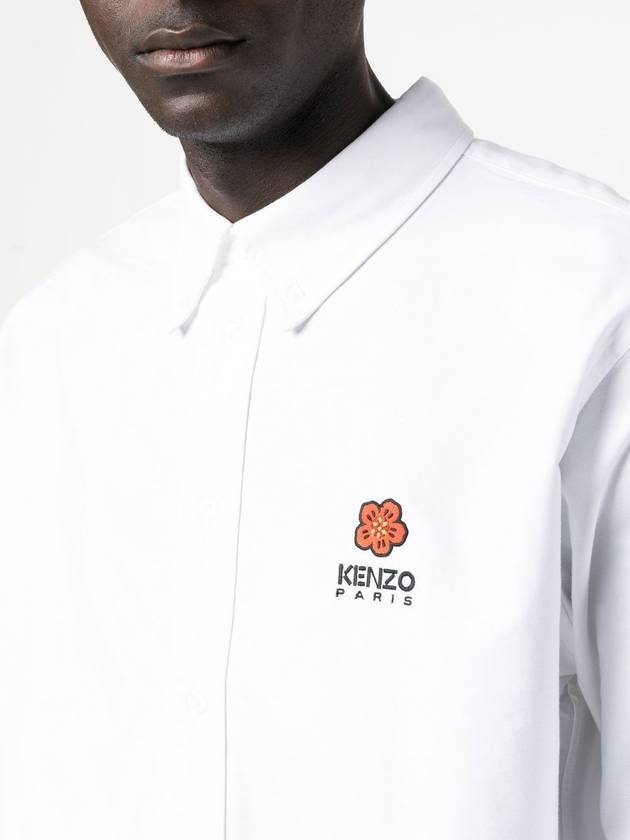 Boke Flower Crest Long Sleeve Shirt White - KENZO - BALAAN 6