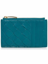 Intrecciato Card Wallet Blue - BOTTEGA VENETA - BALAAN 11