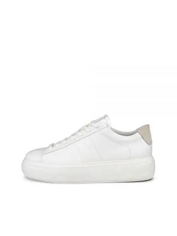 Street Platform Leather Low Top Sneakers White - ECCO - BALAAN 1