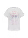 Logo Print Short Sleeve T-Shirt White - GANNI - BALAAN 2