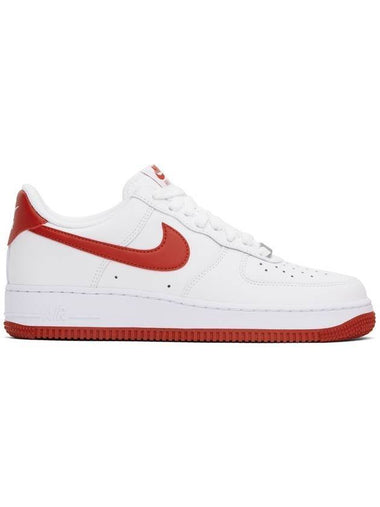 Air Force 1 07 Low Top Sneakers White Dragon Red - NIKE - BALAAN 1