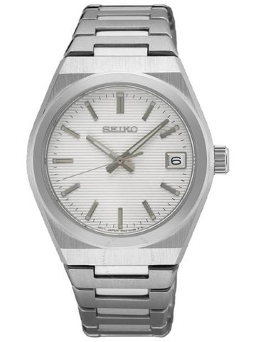 Seiko Classic Quartz White Dial Ladies Watch SUR573P1 - SEIKO - BALAAN 1