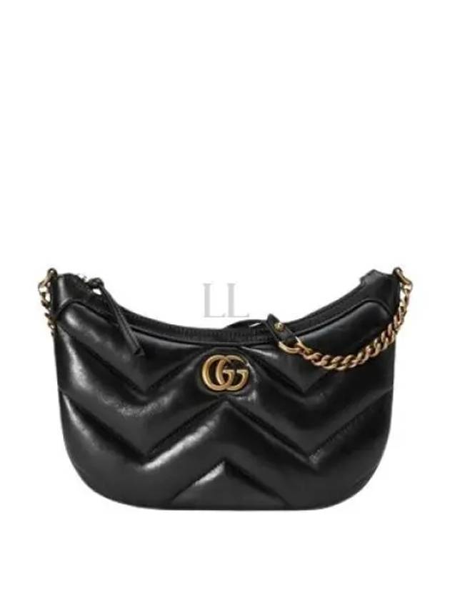 Marmont Small Leather Shoulder Bag Black - GUCCI - BALAAN 2