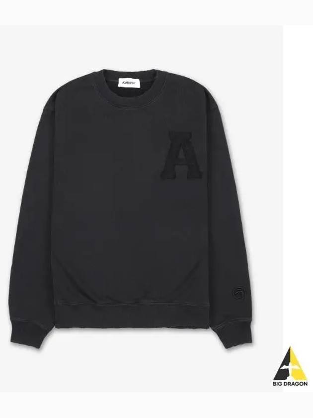 Destroyed Hole Sweatshirt Black BMBA004F24FLE0011010 - AMBUSH - BALAAN 1