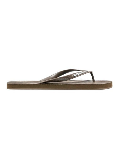 Logo Flip Flop Brown - DSQUARED2 - BALAAN 1