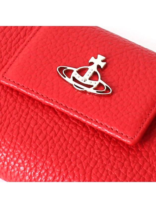 Grain Leather New Medium Wallet Red - VIVIENNE WESTWOOD - BALAAN 4