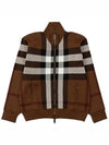 Check Bomber Jacket Brown - BURBERRY - BALAAN 2