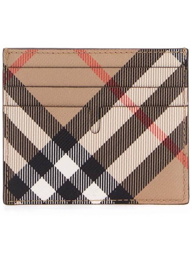 Check Card Wallet Beige - BURBERRY - BALAAN 4