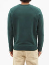 Embroidered Fox Head Sweatshirt Dark Green - MAISON KITSUNE - BALAAN 5