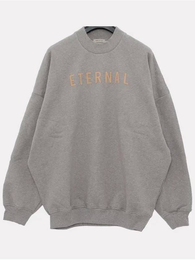 Men's Eternal ETERNAL Crew Neck Back Logo Sweatshirt Gray - FEAR OF GOD - BALAAN.
