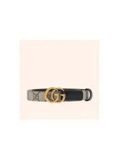 GG Marmont Thin Belt Beige - GUCCI - BALAAN 2