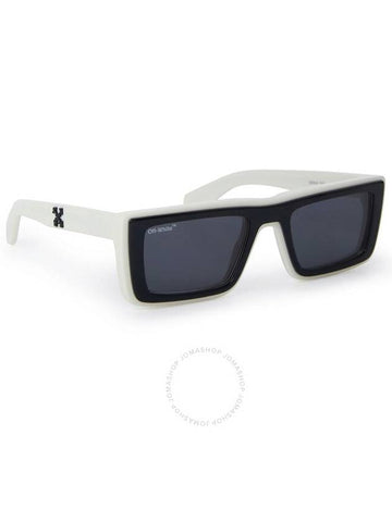 Off-White Jacob Dark Grey Browline Men's Sunglasses OERI057 0207 55 - OFF WHITE - BALAAN 1