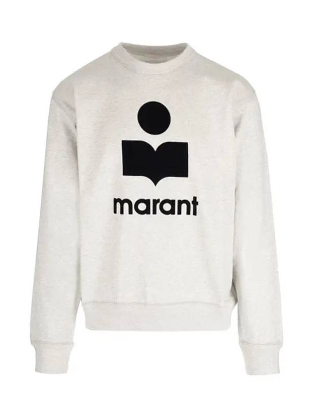 Mikoy Big Logo Cotton Sweatshirt Ecru - ISABEL MARANT - BALAAN 3