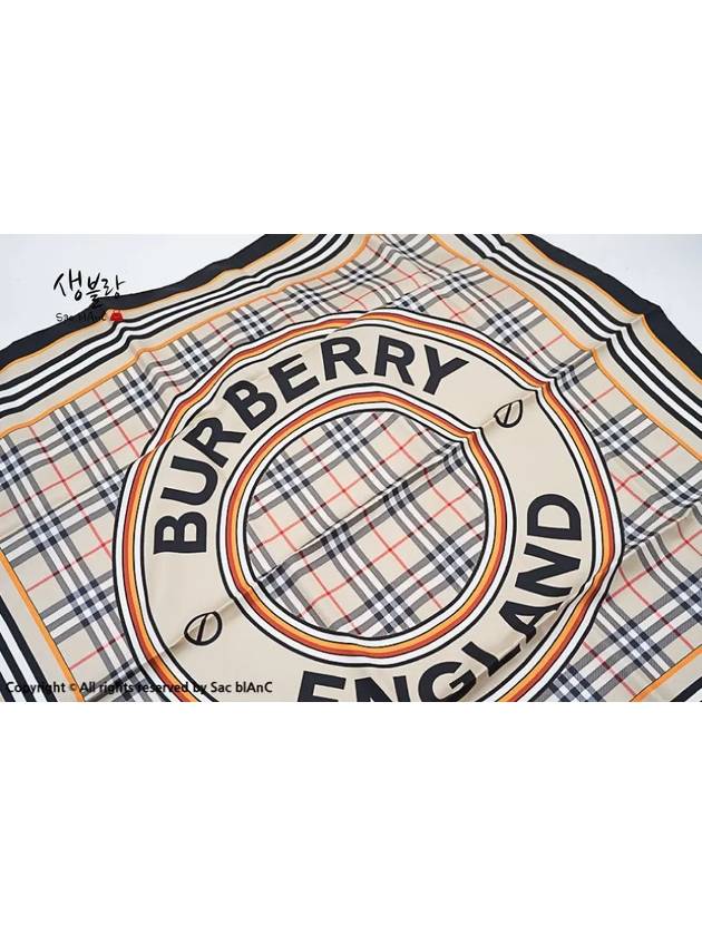 Montage Print Silk Square Scarf Archive Beige - BURBERRY - BALAAN 5