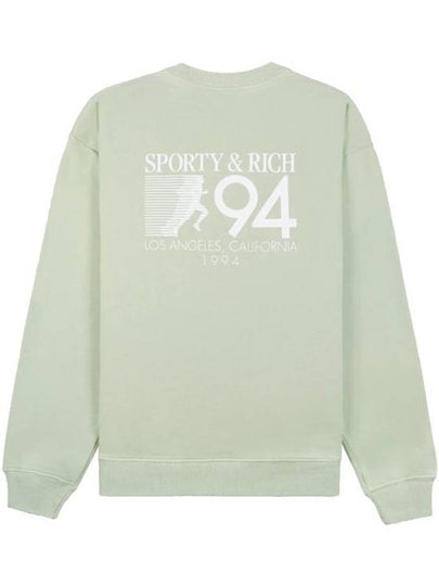 94 California Crew Neck Sweatshirt Green - SPORTY & RICH - BALAAN 2