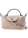 Le Pliage Logo Leather Tote Bag Nude - LONGCHAMP - BALAAN 3