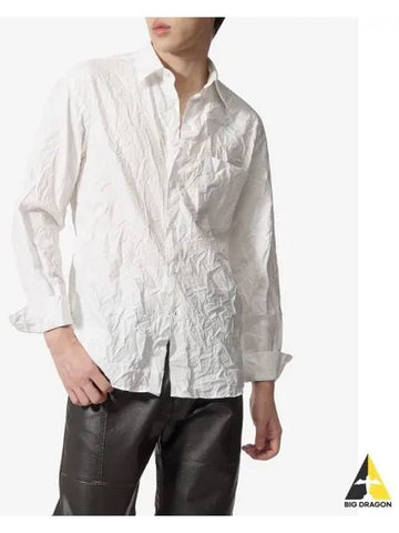 Wrinkle Washed Twill Shirt White A24SS02FWwhite - AURALEE - BALAAN 1