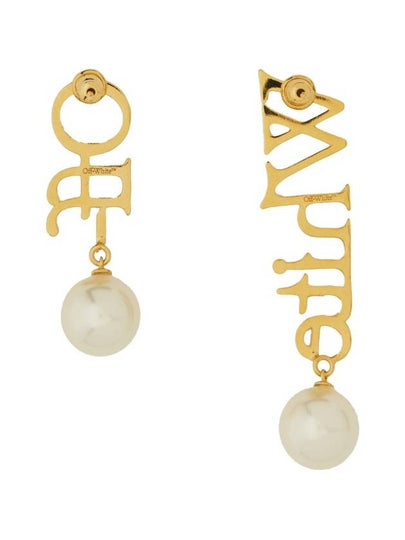 LOGO EARRINGS - OFF WHITE - BALAAN 2