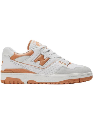 550 Low Top Sneakers Orange White - NEW BALANCE - BALAAN 1