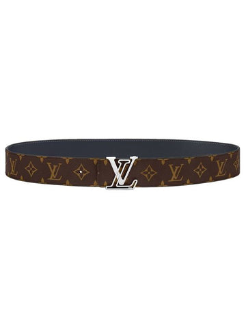 LV Line 40MM Reversible Monogram Canvas Leather Blue Brown - LOUIS VUITTON - BALAAN 1